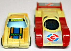 Vintage Transformer Car Lot Mazda RX-7 Go-Bot & 1983 TOMY Pull-Back Robot Car H2 - Picture 1 of 12