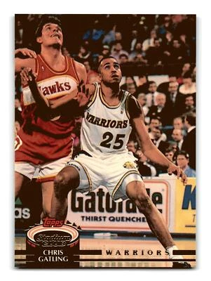Chris Gatling 1992-93 Stadium Club #74 Golden State Warriors NM-MINT - Image 1 of 2