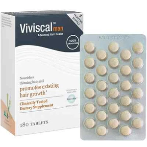 Viviscal Men's Hair Growth Supplements 180 Tablets - 3 Month Supply New - Picture 1 of 6