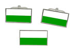 Saxony (Germany) Flag Cufflink And Tie Pin Set