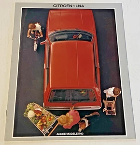 Brochure de vente CITROEN LNA - Juillet 1979 - Bel Etat. - Imagen 1 de 7