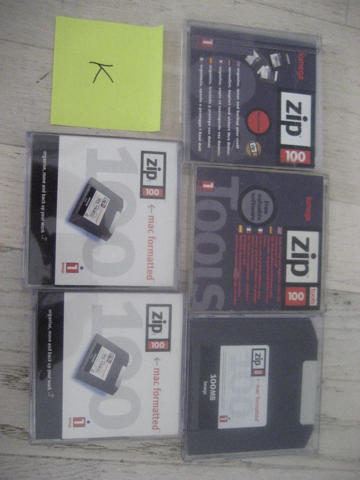 lot de 5 disquettes zip 100  reference K - Photo 1/1