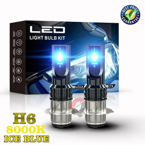 2x H6M Ice blue LED Headlight Bulbs For Honda ATC 350X 1985-1986 High Low Beam - Foto 1 di 10