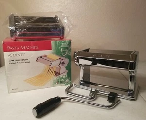 VillaWare AlDente #177 Pasta Machine  7 Levels Of Thickness Chrome Construction - Picture 1 of 8
