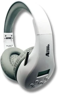 FM Antenna Radio Headphones with Pull-Out Antenna by Things Audio (White & Gray) - Picture 1 of 6