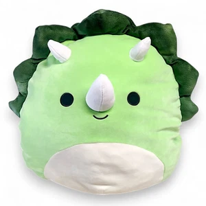 Kellytoy Squishmallows Tristan der Triceratops weiches grünes Plüschtier 17 Zoll x 16 Zoll - Bild 1 von 10