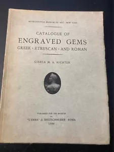 Richter G. Catalogue of engraved gems greek, etruscan and roman. 1956 - Foto 1 di 3