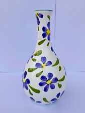 Rare Vintage 5.7 in Miniature vase White Hand Painted Art Decorative Vase