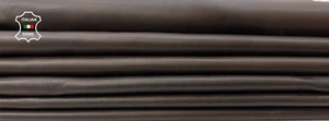 BROWN DISTRESSED ANTIQUED Soft Italian Lamb leather 3 skins 27sqf 0.8mm #B9937 - Picture 1 of 7
