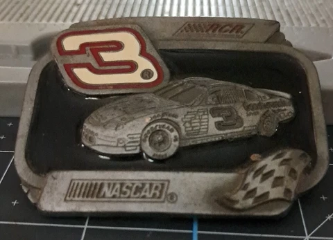 Dale Earnhardt Sr #3 RCR NASCAR Belt Buckle Special Edition Legends Foundry 2" + Cover