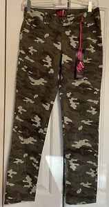 14/16 XL Girls Pull On Olive Camo Jeggings Skinny 27" Inseam 3% Spandex NWT - Picture 1 of 6