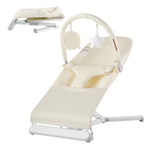 VEVOR Baby Bouncer Folding Bouncer Seat Chair for Babies 0-9 Months with Toy Bar - Picture 1 of 12
