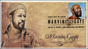 19-064, 2019, Marvin Gaye, Pictorial  Postmark, FDC, Music Icons - Picture 1 of 1