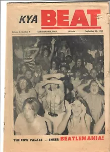 KYA Beat 1965 Magazine #7 Cow Palace BeatleMania! Leslie Gore Sonny & Cher Kinks - Picture 1 of 11