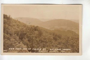 Vista de postal con foto real desde la montaña polaca del condado de Allegheny MO - Imagen 1 de 1