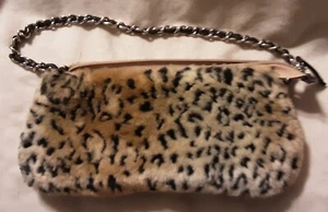 Fashion Express Faux Cheetah Fur Handbag/Evening Bag/Purse - Picture 1 of 12
