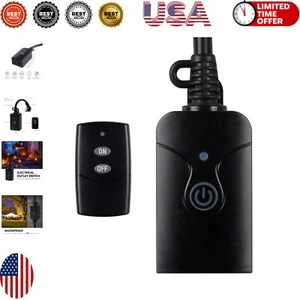 Weatherproof Wireless Remote Control 15A Outlet - 100ft Range, Compact Design - Picture 1 of 9