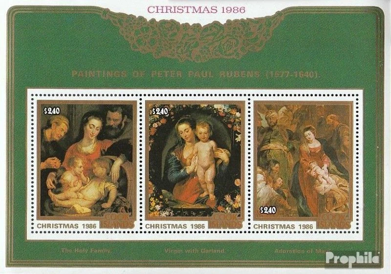 Cookinseln Bloque 172 (edición completa) nuevo 1986 pinturas por Rubens - Imagen 1 de 1