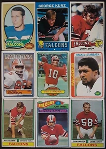 (18) Lotto carte calcio vintage Atlanta Falcons (Steve Bartkowski e altro!) ๐๐ - Foto 1 di 4