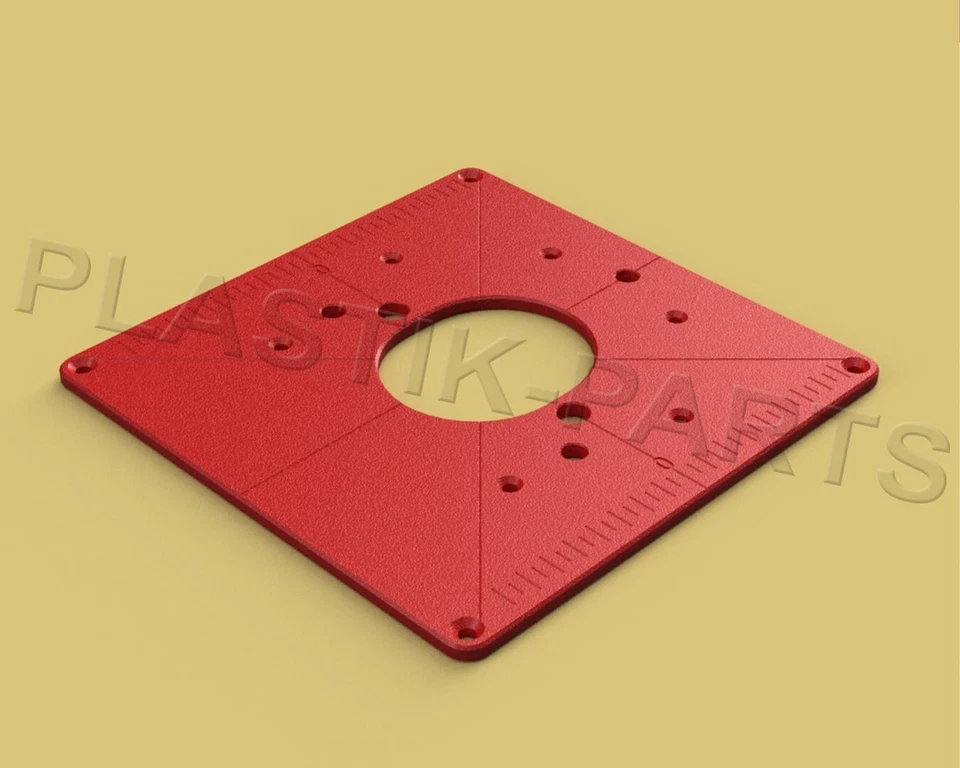 PLASTIK-PARTS ABS Befestigungsplatte Einlegeplatte für Frästisch DeWALT DWE625-QS DW625E DW625