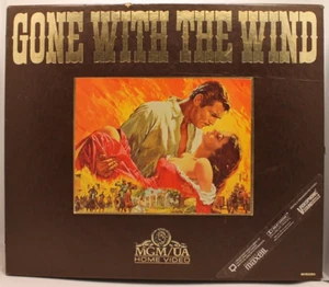 Gone with the Wind 1985 VHS Box Set Brown & Gold 2-Tapes Movie Poster Cover Art - Picture 1 of 14