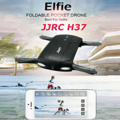 JJRC H37 Altitude Hold HD Camera WIFI FPV RC Quadcopter Drone Selfie Foldable UK - Image 1 of 4