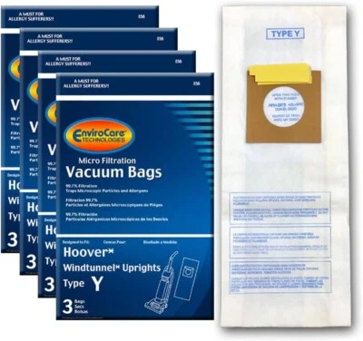 EnviroCare Vacuum Cleaner Dust Bags fit Hoover Type Y 12 pack - Image 1 of 4