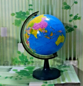 Educational 18cm Globe World Earth Atlas Map Swivel Stand Geography School - Picture 1 of 5