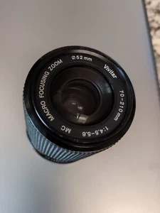 Vivitar 70-210 mm 1:4.5-5.6 Macro Focusing Zoom 52 mm Lens - Picture 1 of 7