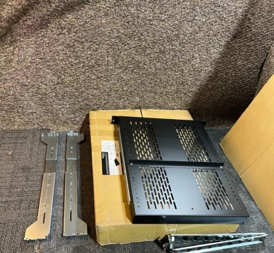 StarTech.com 2U Vented Sliding Server Rack Shelf UNISLDSHF192 - 50 lbs Black - Image 1 of 4