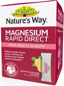 Magnesio Rapid Direct 20 x 2g Bolsitas x 3 Pack Nature's Way - Imagen 1 de 1
