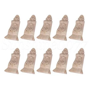 10 piezas columna de mecenas tallada de madera para puerta envolvente 3,15""x0,98""x6,3"" F46 - Imagen 1 de 6