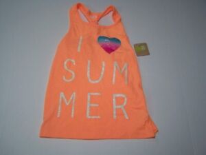 Crazy 8 Girls Tank Top I Love Summer Multicolor Size M(7-8) NWT