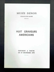 Musée Denon Chalon sur Saône -Huit Graveurs Américains Exposent 19 Décembre 1970 - Picture 1 of 1