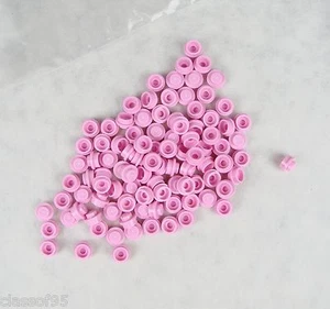 Lego ~ 1x1 round plate (4073 straight side) ~ 100 pcs. PINK ~ New - Picture 1 of 1