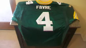 BRETT FAVRE AUTOGRAPHED GREEN BAY PACKERS JERSEY, #4, WILSON JERSEY - Picture 1 of 5