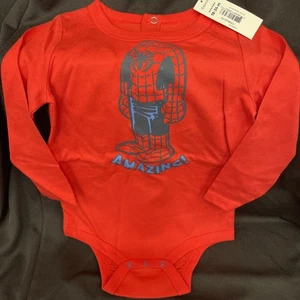 Marvel Joe Fresh Spiderman Langarm Body Größe 18-24 Monate - Bild 1 von 4