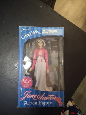 Figura de acción muñeca Jane Austen 2013 Archie McPhee Orgullo Prejuicio Libro Pluma Nueva en caja Foto 1 de 4