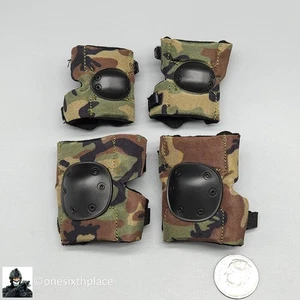 1:6 scale DamToys 75th Ranger Regiment Airborne Woodland Knee & Elbow Pads - Picture 1 of 7