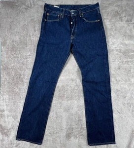 Levi's 501 Original Fit Cotton Straight Leg Jeans W32 L32 Rinse like New - Picture 1 of 6