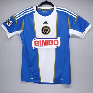 Adidas Philadelphia Union Soccer Jersey Youth XL Blue White 2012 Away MLS Bimbo - Picture 1 of 10