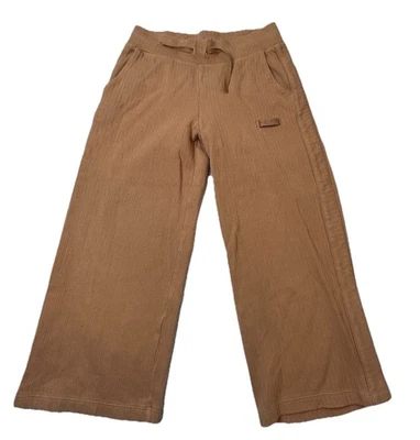 Nike Wide Leg Lounge Pants Womens Medium Orange Rib Knit Pull On Casual Comfort - Image 1 of 4