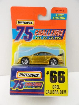 Matchbox 75 Challenge #66 1997 Opel Calibra DTM (oro) Foto 1 de 4