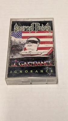 SACRED REICH IGNORANCE CASSETTE TAPE 1987 ENIGMA RECORDS OUT OF PRINT - Image 1 of 4