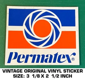 PERMATEX - CALCOMANÍA ADHESIVA VINILO ORIGINAL VINTAGE - AUTOMOTRIZ - Imagen 1 de 2