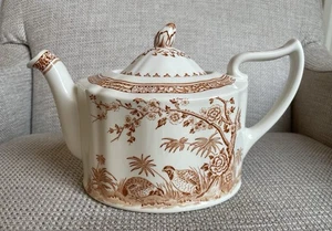 Furnivals braune Wachtel Teekanne Made in England 1913 (kleiner Chip, siehe Beschreibung - Bild 1 von 10