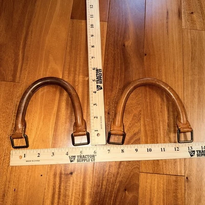 Винтажная кожаная ручка Louis Vuitton (2) пара ремонт замена повторное использование. С кольцом D - Изображение 1 из 4