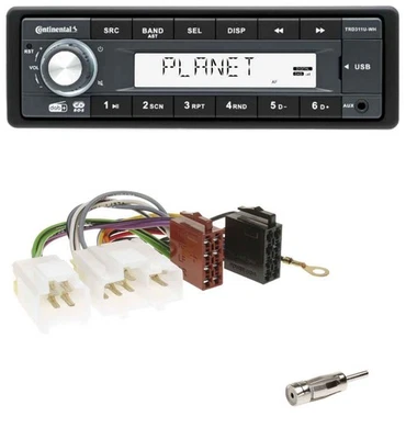 Continental MP3 AUX USB DAB 1DIN Autoradio für Nissan Primera P10 (1990-1999) - Bild 1 von 4