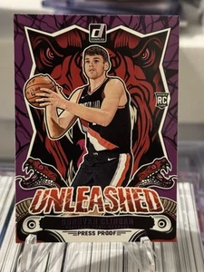 2024-25 Panini Donruss Unleashed 13 RC Donovan Clingan Purple Press Proof - Bild 1 von 2