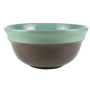 Vintage 1950s Red Wing Village Green 10" Nesting Bowl – Mid-Century Kitchenware - Picture 1 of 4